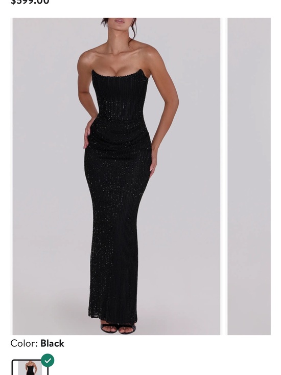 House of CB Dresses & Skirts - Alicia Hand Beaded Strapless Mermaid Gown